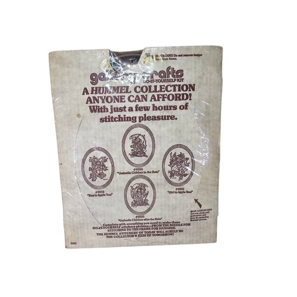 Hummel Stitchery Boy in Apple Tree Kit #8032 Embroidery 12"x15" - Picture 2 of 8